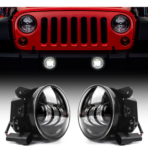 Dkmght Luz Antiniebla Led Para Jeep Wrangler Jk Jku Lampara