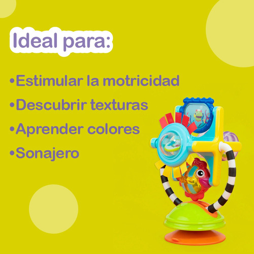 Combo Sassy Torre De Encastre Y Sonajero Pescaditos Multicolor