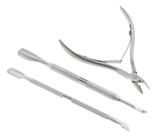 Set De Pinzas Para Cutículas De Uñas, Recortador + Empujador