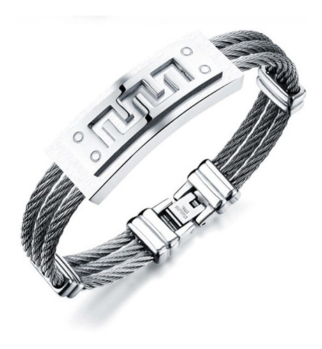 Pulseira Masculina Aço Inox 316l Bracelete 