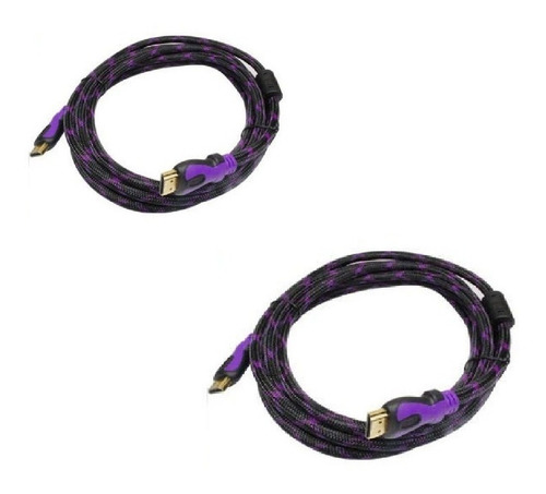 2 Cable Hdmi Macho A Hdmi Macho 1.8 Mts Pc Blu Ray Laptop 