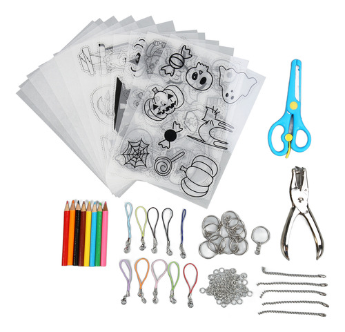 Kit Shrinky Sheets, Lámina De Plástico Termorretráctil Multi