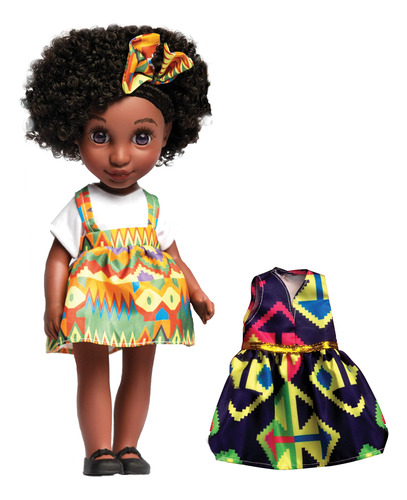 Muñeca Africana Y Accesorios De Naima Dolls, Muñeca De Be.