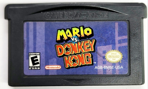 Mario Vs Donkey Kong Gba Game Boy Advance 