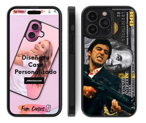 Funda Tony Montana Caracortada Scarface Dolar 100 Negro 2 Negro Motorola Edge 50 Ultra
