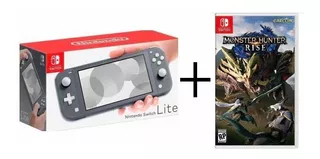 Nintendo Switch Lite Gris + Monster Hunter Rise Nuevo