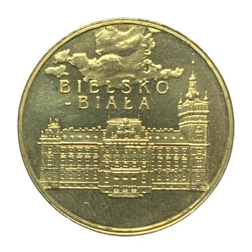 Moneda Polonia 2 Zlote Año 2008 Y# 663 Bielsko-biala