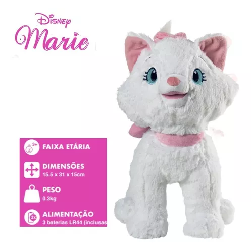 Gata Marie Pelúcia Original Disney Store 30cms