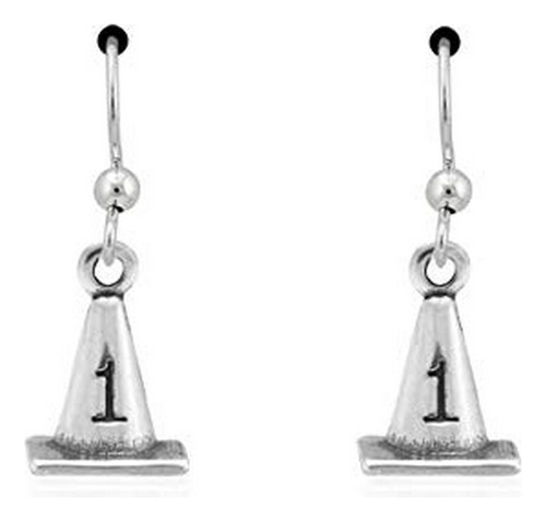 Aretes Anzuelo - Aretes En Forma De Cono De Plata Esterlina