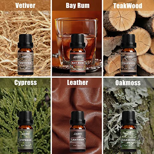 Set De Aceites De Fragancia Para Caballero Salubrito, Set D