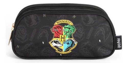 Estojo Escolar Harry Potter Wizarging World Preto - Luxcel
