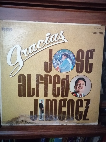 Disco Vinil José Alfredo Jimenez  Gracias  Usado 1972