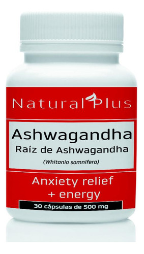 Ashwagandha (100% Pureza) ! 30 Cápsulas X 500mg