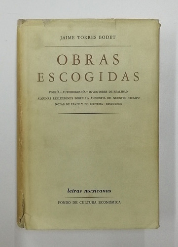 Obras Escogidas Jaime Torres Bodet (Usado)