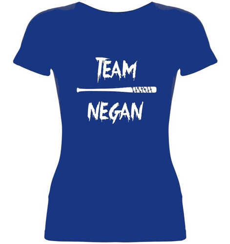 Remera Mujer Algodón Team Negan The Walking Dead Lucille