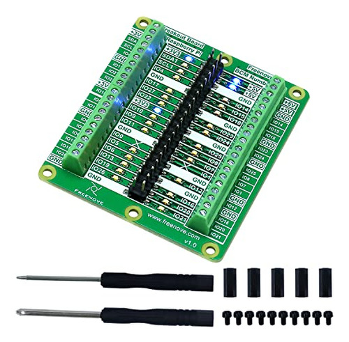 Placa Freenove Breakout Para Raspberry Pi 4b/3b+/3b/ 3a+