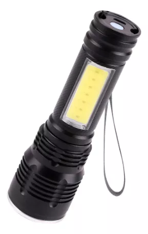 Linterna Frontal Recargable De luz LED ML T6 + 2X COB Zoom Ajustable  Impermeable