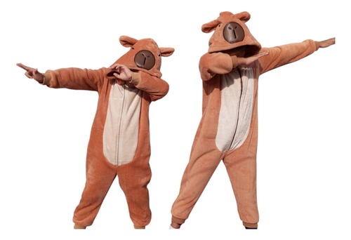 Pijama De Capibara Enterito Disfraz
