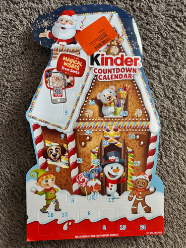 Kinder Holiday - Calendário Do Advento 2024 - 24 Unidades