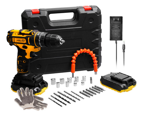 Taladros Electricos Destornilladores Inalambricos 2 Bat 21v