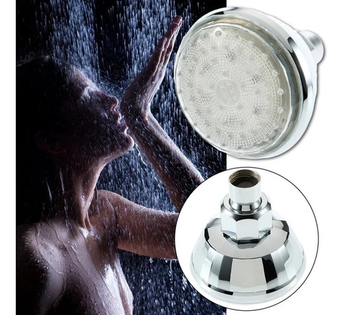 Imagen 5 de 9 de Cabeza Ducha De Spray Siete Colores Regadera Con Luz Led