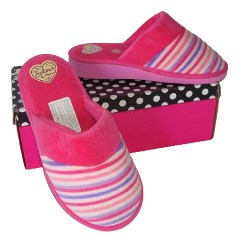 Pantuflas Chinelas Color Rosa Combinadas Para Mujer N° 35