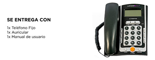 Teléfono Fijo Con Identificador Winco W7070 Manos Libres