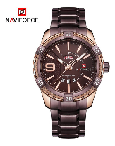 Relógio Pulso De Luxo Importado Naviforce 9117 - Pronta Entrega