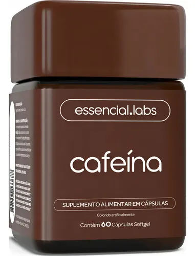 CAFEÍNA 100% PURA 200mg por Cápsula - 60 Cápsulas Softgel - Termogênico com Fórmula Concentrada para a Máxima Absorção