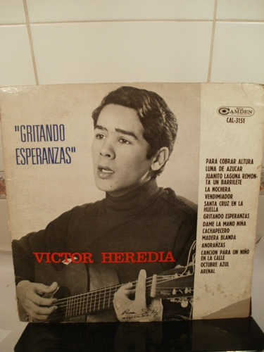 Tapa Lp Disco Vinilo Victor Heredia Gritando Esperanzas