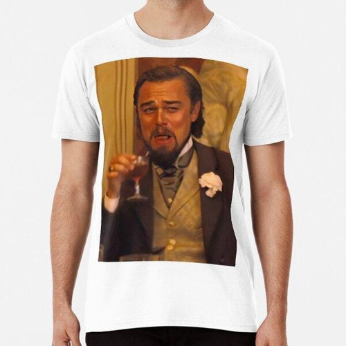 Remera Leonardo Dicaprio Riendo Meme Algodon Premium 