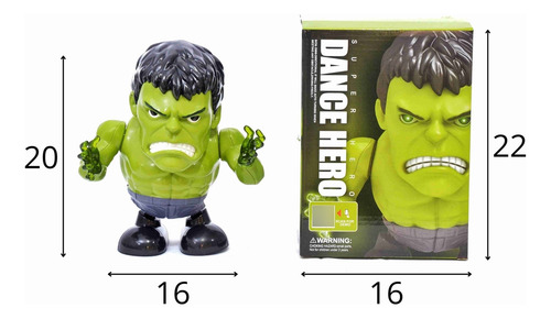 Boneco Dançante Do Incrível Hulk Bravo Marvel Os Vingadores