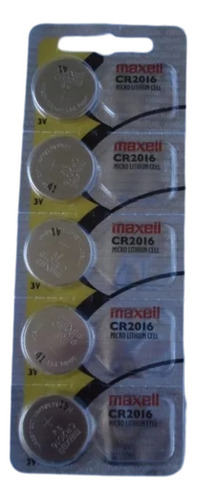 Bateria Maxcell Cr2016 Lithium 3v 5 Peças