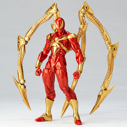 Boneco Homem Aranha Spider Man Iron Ferro Revoltech Yamaguch