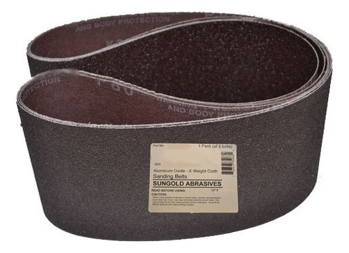 Sungold Abrasives 68015 Cinturones De Lijado X -paño De Pes