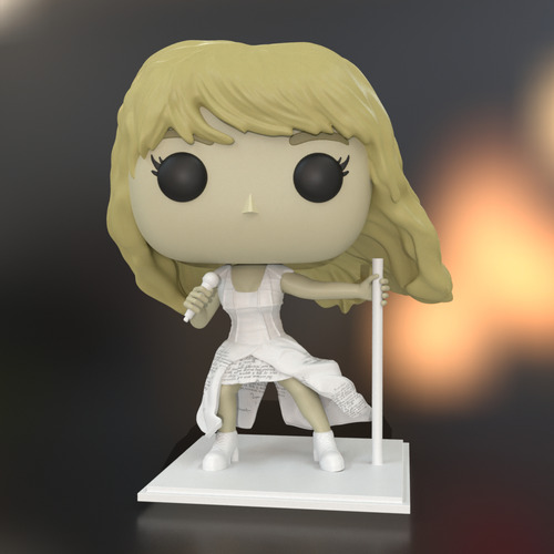 Taylor Swift Funko Pop Custom - Tortured Poets + Caja