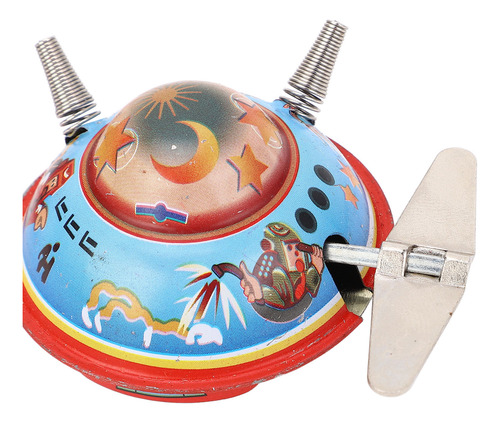 Juguete Vintage Wind Up Spacecraft Coleccionable Clockwork S