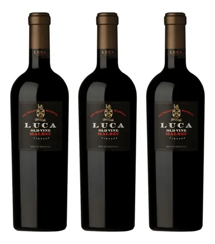 comprar Kit C\u002F 3 Vinhos Argentino Luca Old Vine Malbec   750ml