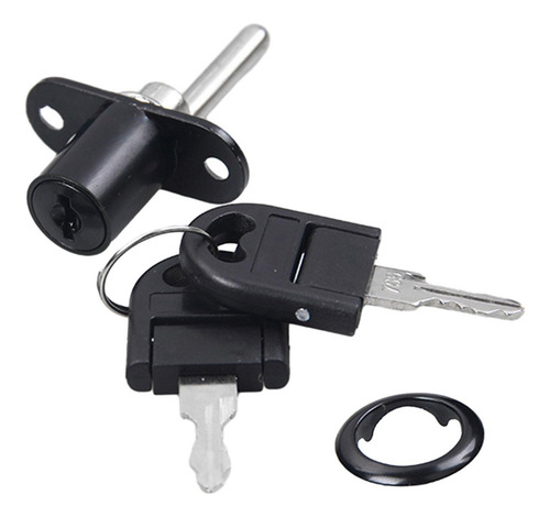 Cerradura De Émbolo De Gabinete, Cerradura De 16 Mm Negro