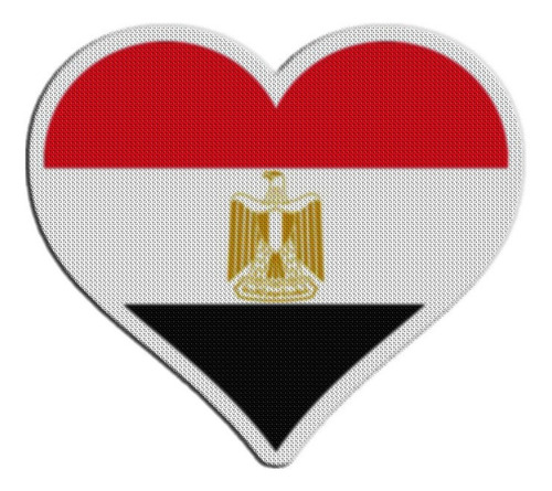 Parche Bandera Corazon Egipto
