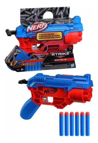 Lançador De Dardos Nerf Alpha Strike Boa Rc-6 F2985 Hasbro