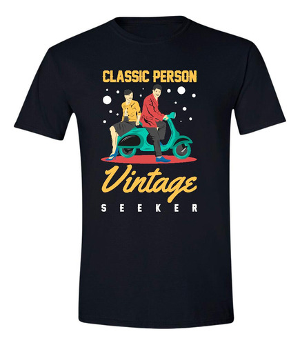 Playera Hombre Scooter Vespa Vintage Sc1007