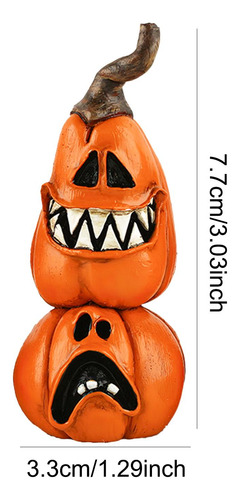 2 Estatuilla De Resina De Halloween, Adornos Calabaza