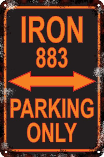 Carteles 60x40 Parking Only Harley Sportster Iron 883 Pa-10