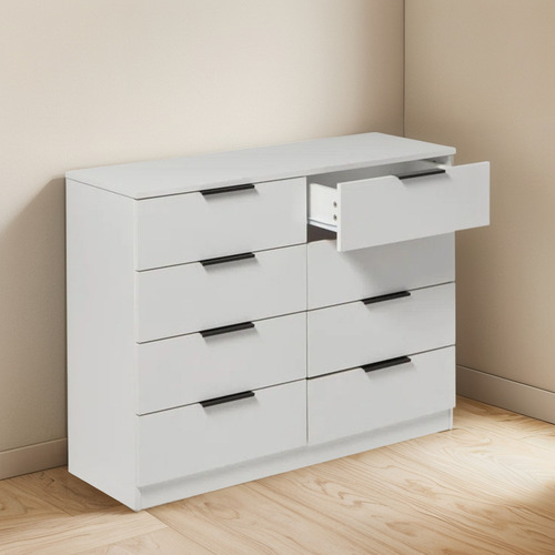 Comoda Moderna Fujishiro Blanco R&r Muebles