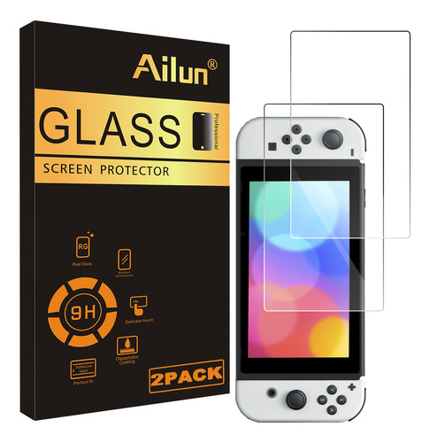 Ailun Protector De Pantalla Vidrio Templado Para Switch Oled