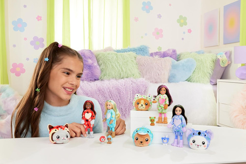 Muñeca Barbie Cutie Reveal Disfraz Cat Like Panda De Peluche