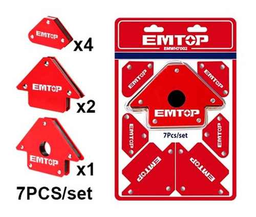 Escuadra Angulo Magnetica Para Herreria 7 Piezas 