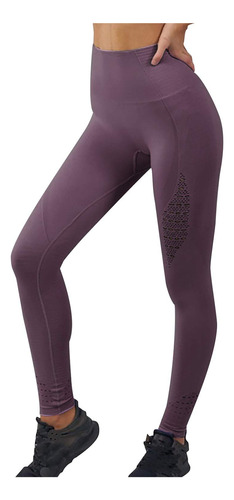 Leggings Costura Para Mujer Cintura Alta Control Yoga