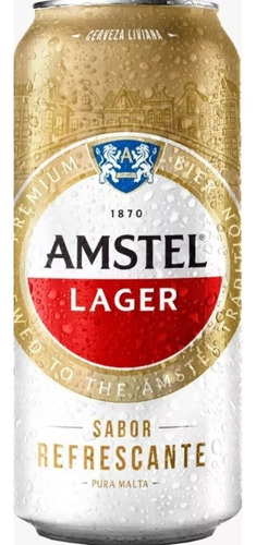 Cerveza Amstel Lager Lata 473ml Pack X24u Almafemi Productos